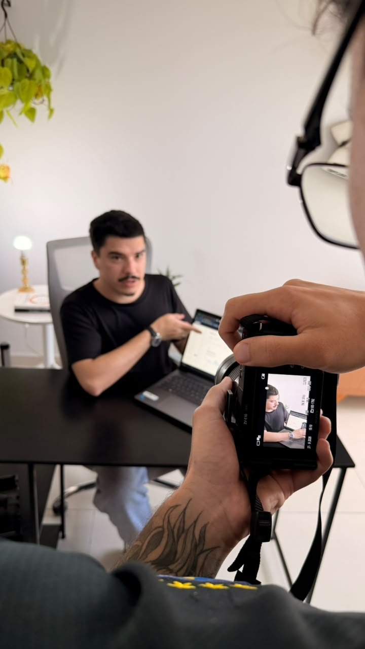 Daniel em uma gravação